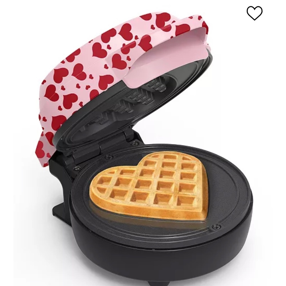 Eat with love . Mini Heart waffle maker